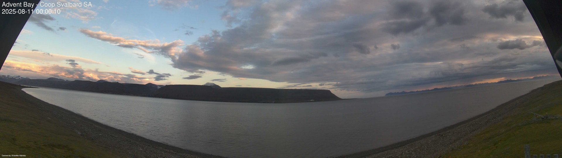 time-lapse frame, Advent Bay webcam