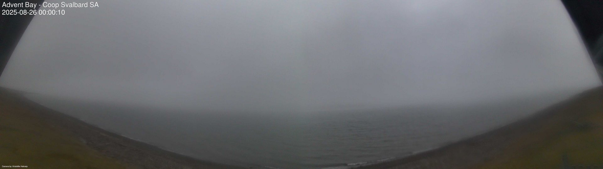 time-lapse frame, Advent Bay webcam
