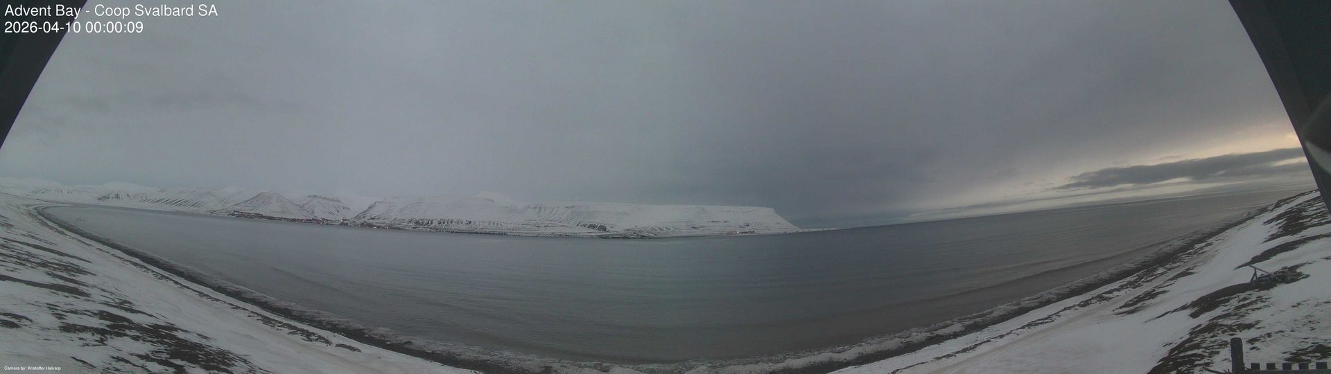 time-lapse frame, Advent Bay webcam