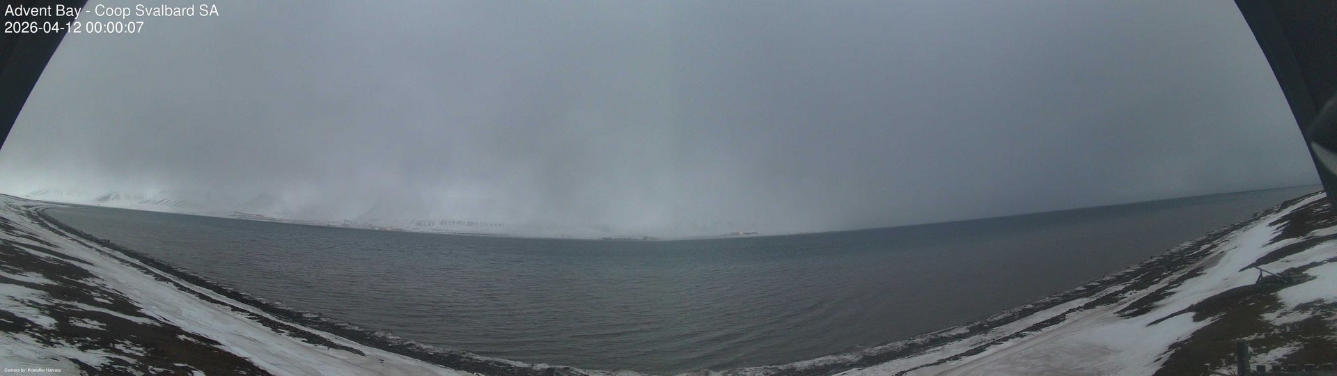 time-lapse frame, Advent Bay webcam