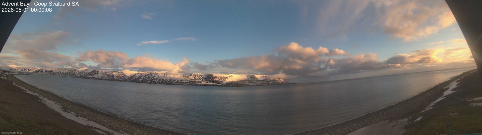 time-lapse frame, Advent Bay webcam