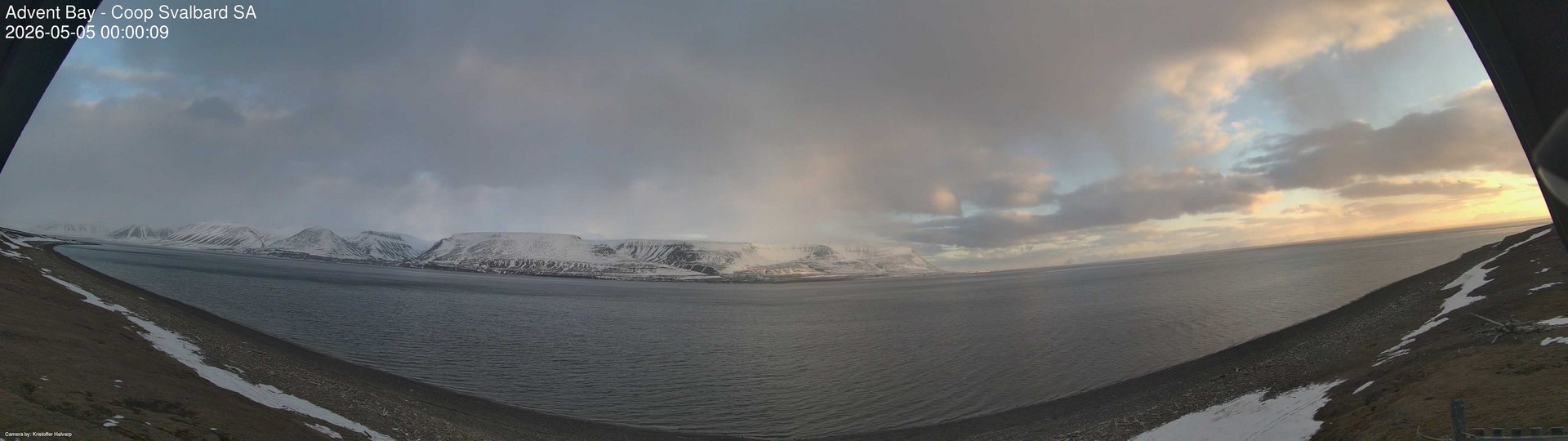 time-lapse frame, Advent Bay webcam