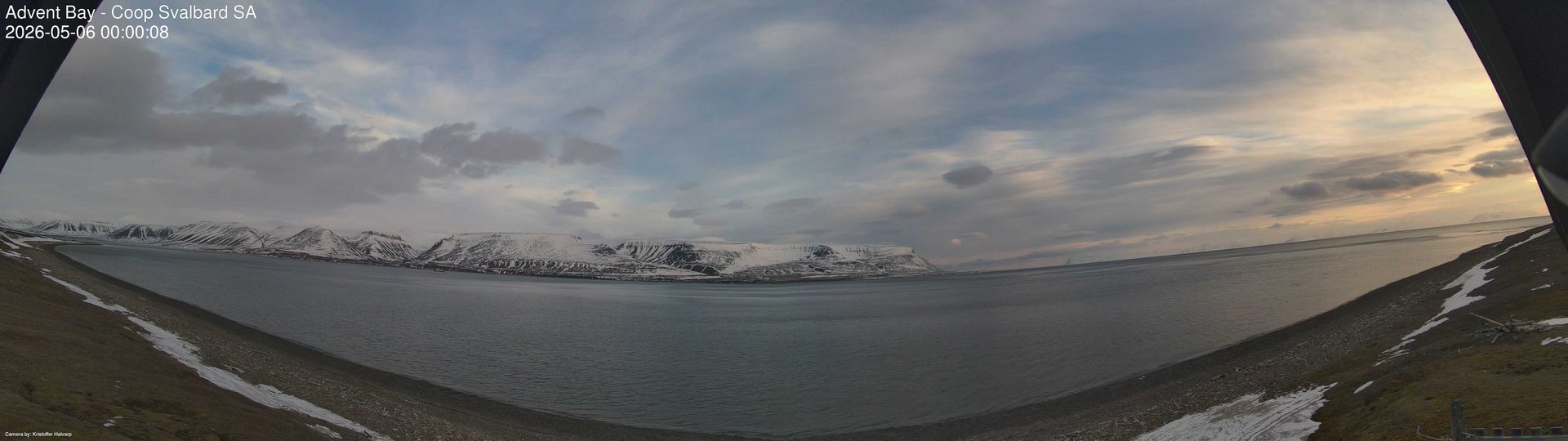 time-lapse frame, Advent Bay webcam