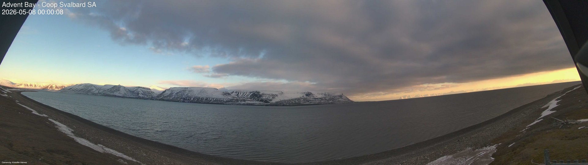 time-lapse frame, Advent Bay webcam