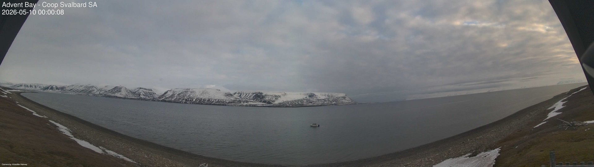 time-lapse frame, Advent Bay webcam