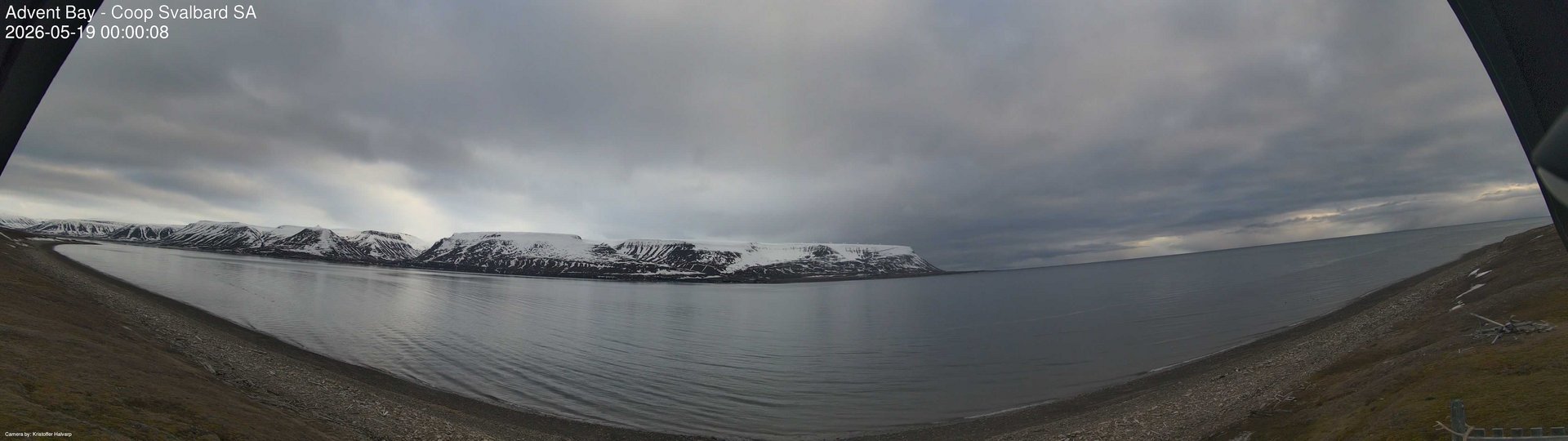 time-lapse frame, Advent Bay webcam
