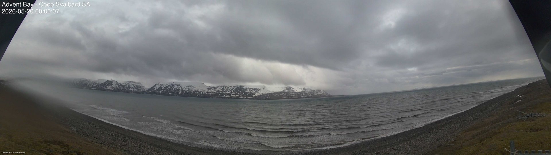 time-lapse frame, Advent Bay webcam