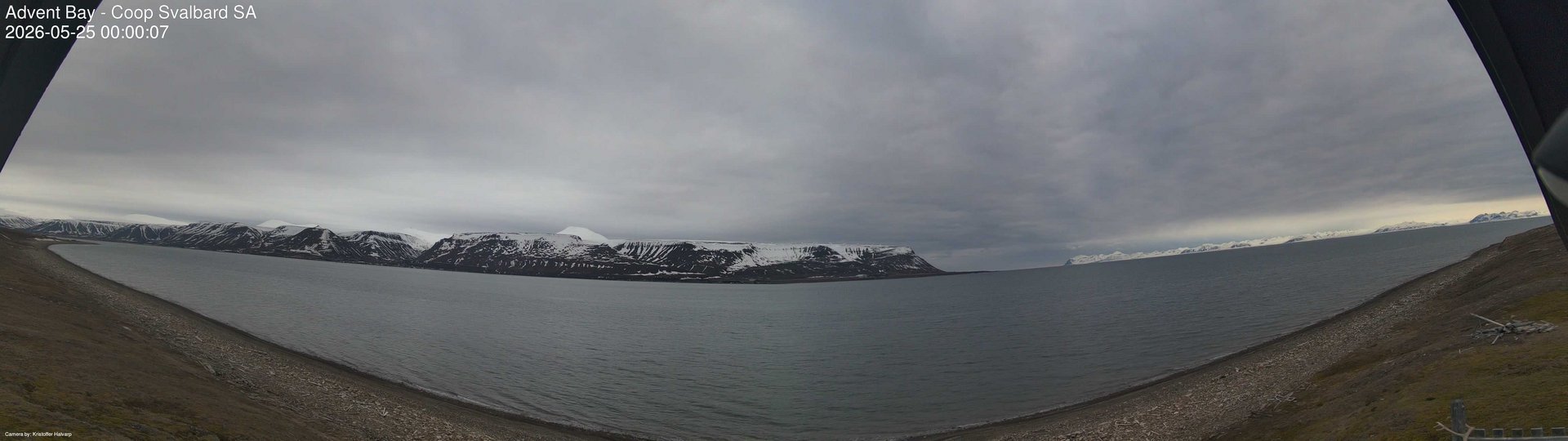 time-lapse frame, Advent Bay webcam