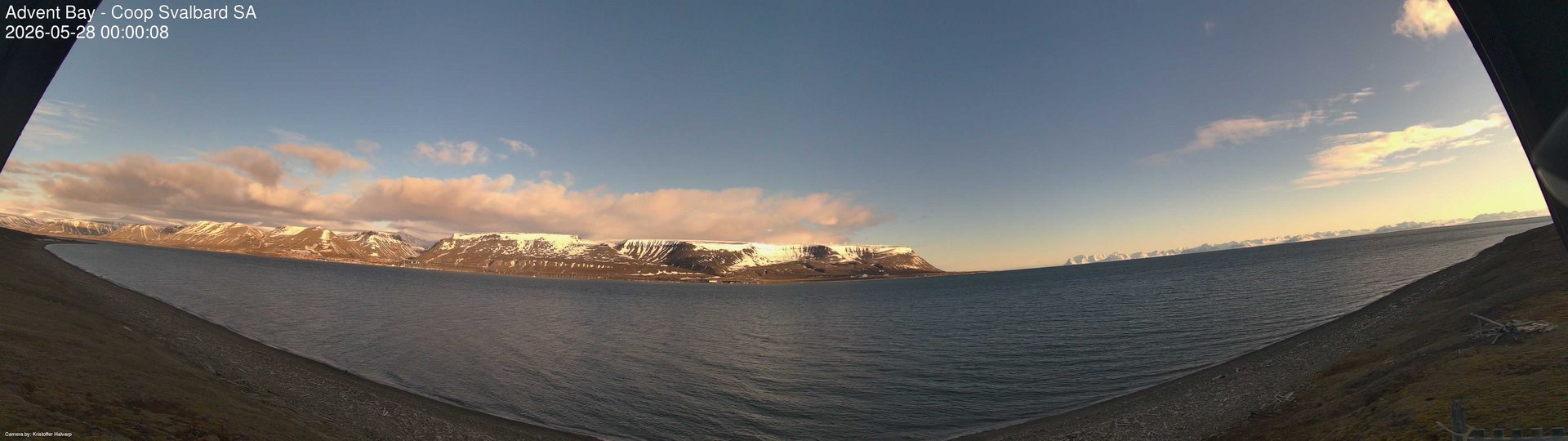 time-lapse frame, Advent Bay webcam