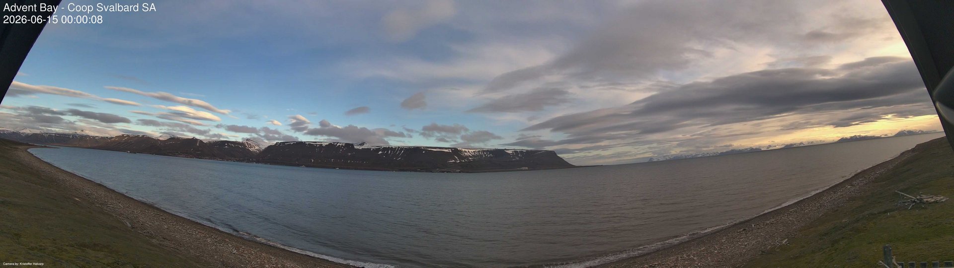 time-lapse frame, Advent Bay webcam