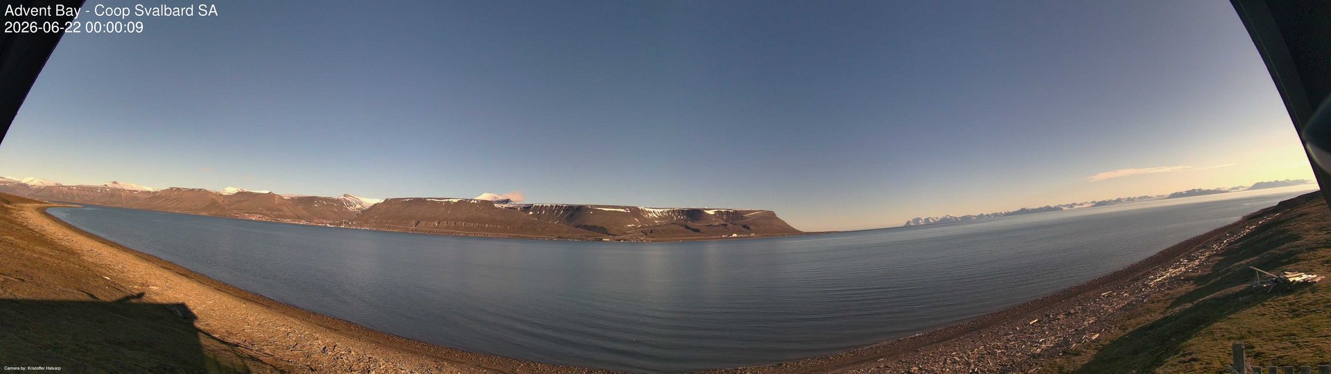 time-lapse frame, Advent Bay webcam