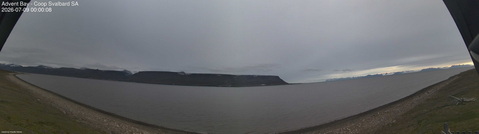 time-lapse frame, Advent Bay webcam