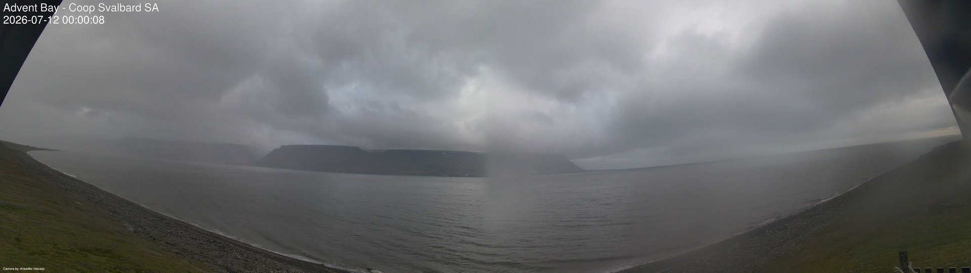 time-lapse frame, Advent Bay webcam