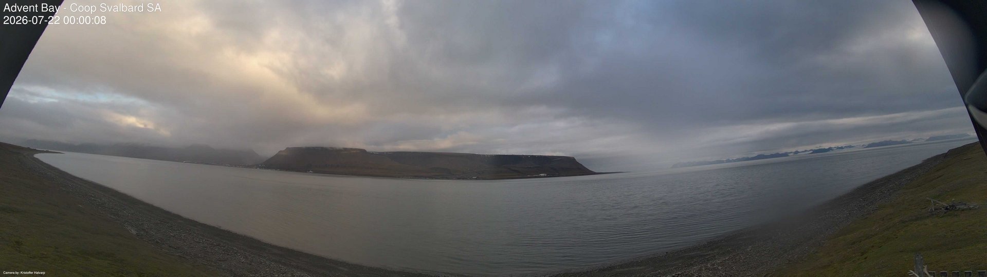 time-lapse frame, Advent Bay webcam