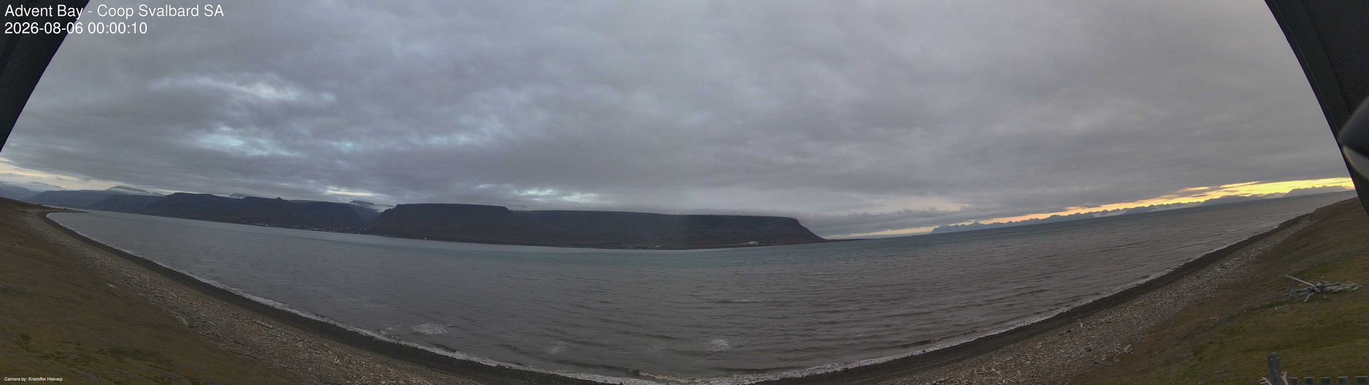 time-lapse frame, Advent Bay webcam