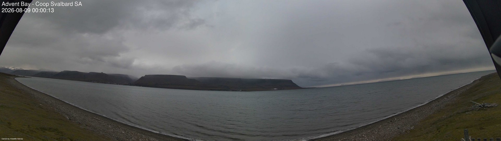 time-lapse frame, Advent Bay webcam