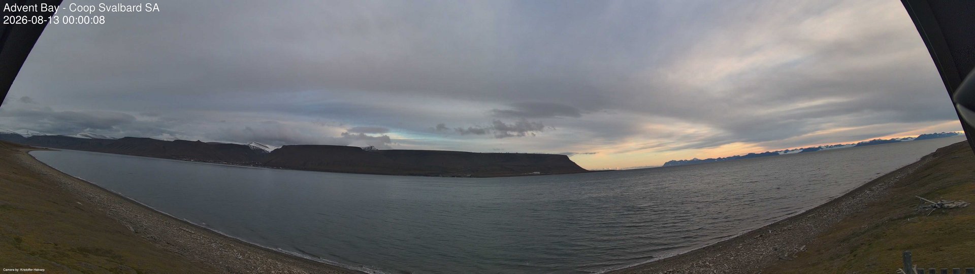 time-lapse frame, Advent Bay webcam
