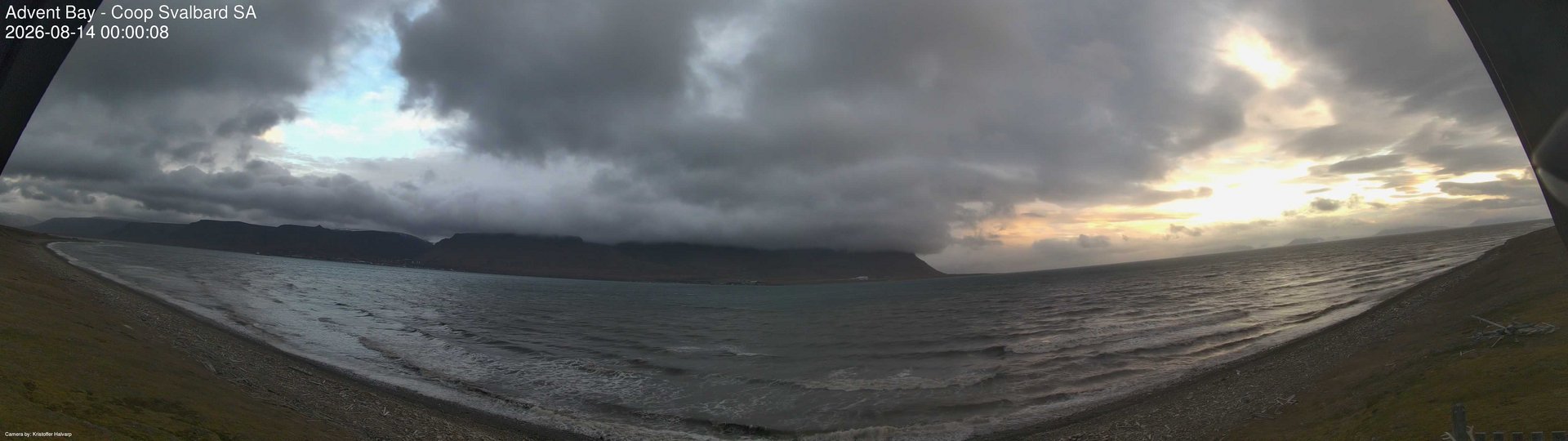 time-lapse frame, Advent Bay webcam