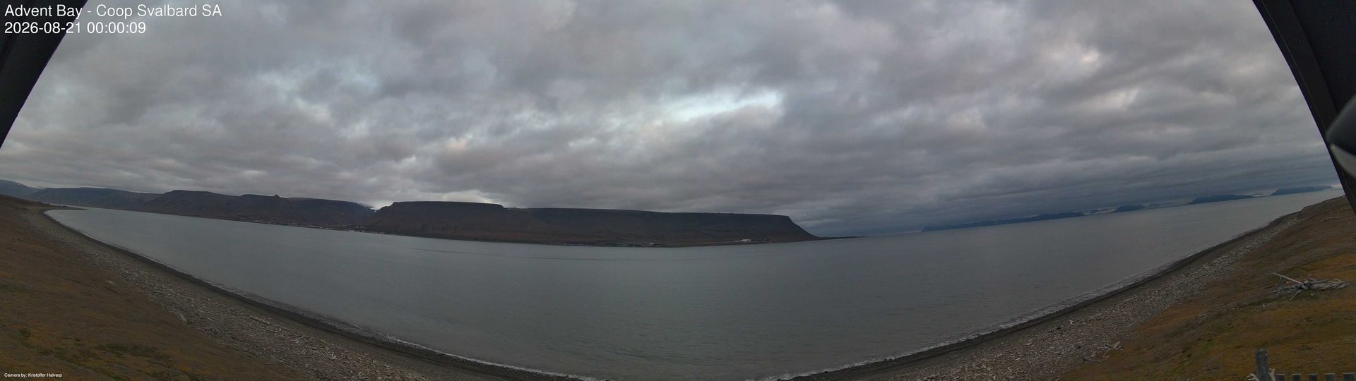 time-lapse frame, Advent Bay webcam