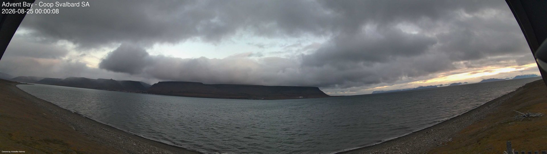 time-lapse frame, Advent Bay webcam