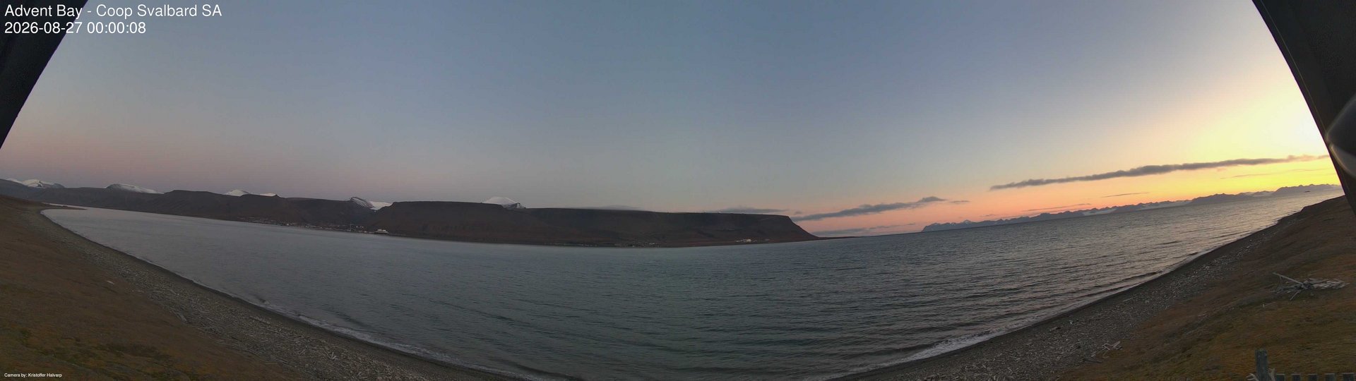 time-lapse frame, Advent Bay webcam