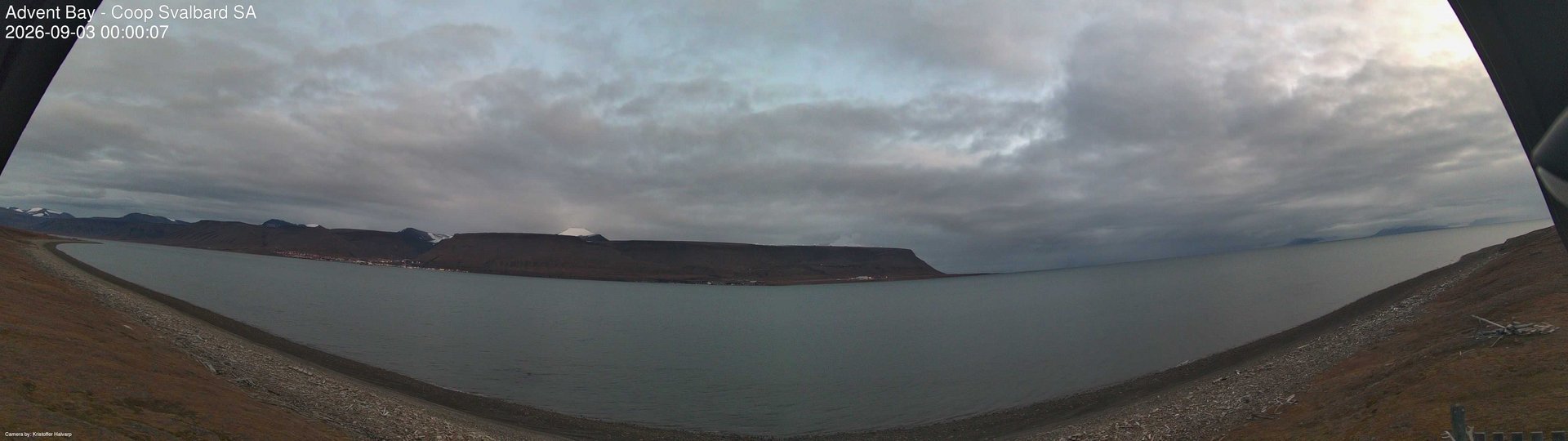 time-lapse frame, Advent Bay webcam