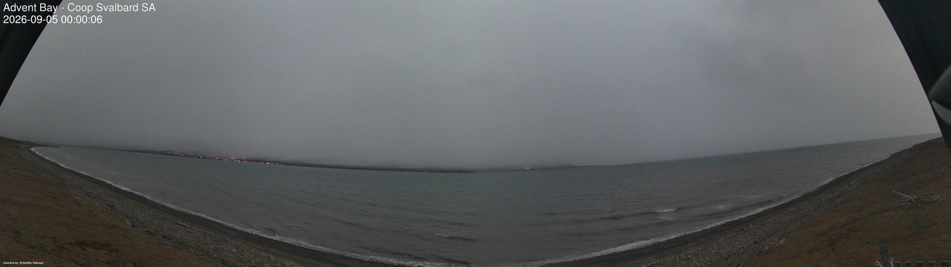 time-lapse frame, Advent Bay webcam