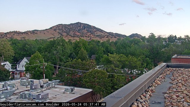 time-lapse frame, Boulder Mt Sanitas NW daily time lapse webcam