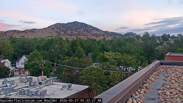 time-lapse frame, Boulder Mt Sanitas NW daily time lapse webcam