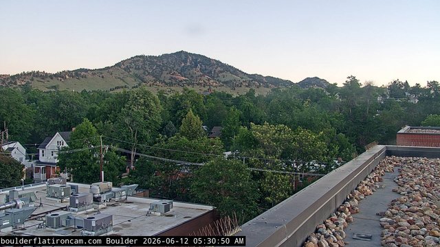 time-lapse frame, Boulder Mt Sanitas NW daily time lapse webcam