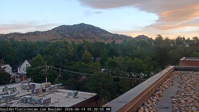 time-lapse frame, Boulder Mt Sanitas NW daily time lapse webcam