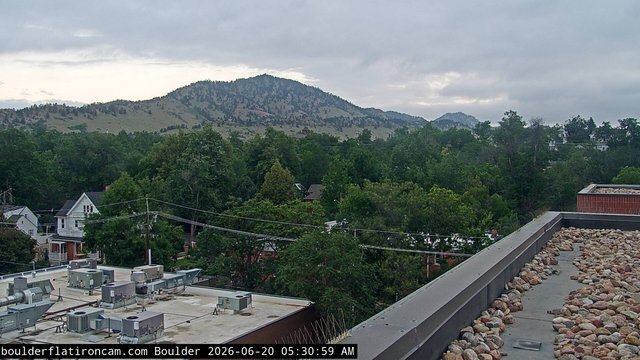 time-lapse frame, Boulder Mt Sanitas NW daily time lapse webcam