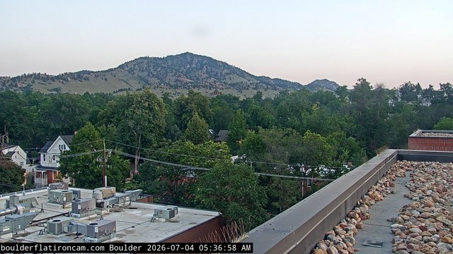 time-lapse frame, Boulder Mt Sanitas NW daily time lapse webcam