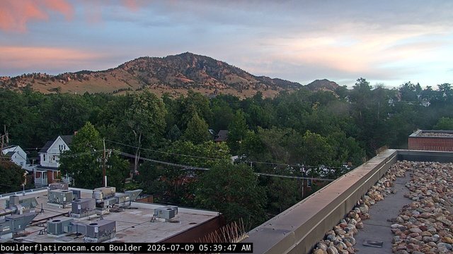 time-lapse frame, Boulder Mt Sanitas NW daily time lapse webcam
