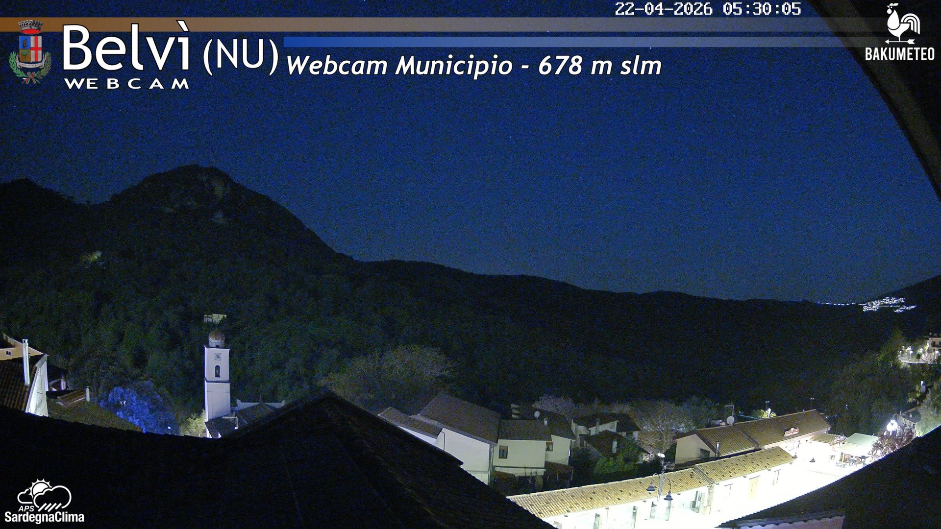 time-lapse frame, Belvi Municipio webcam