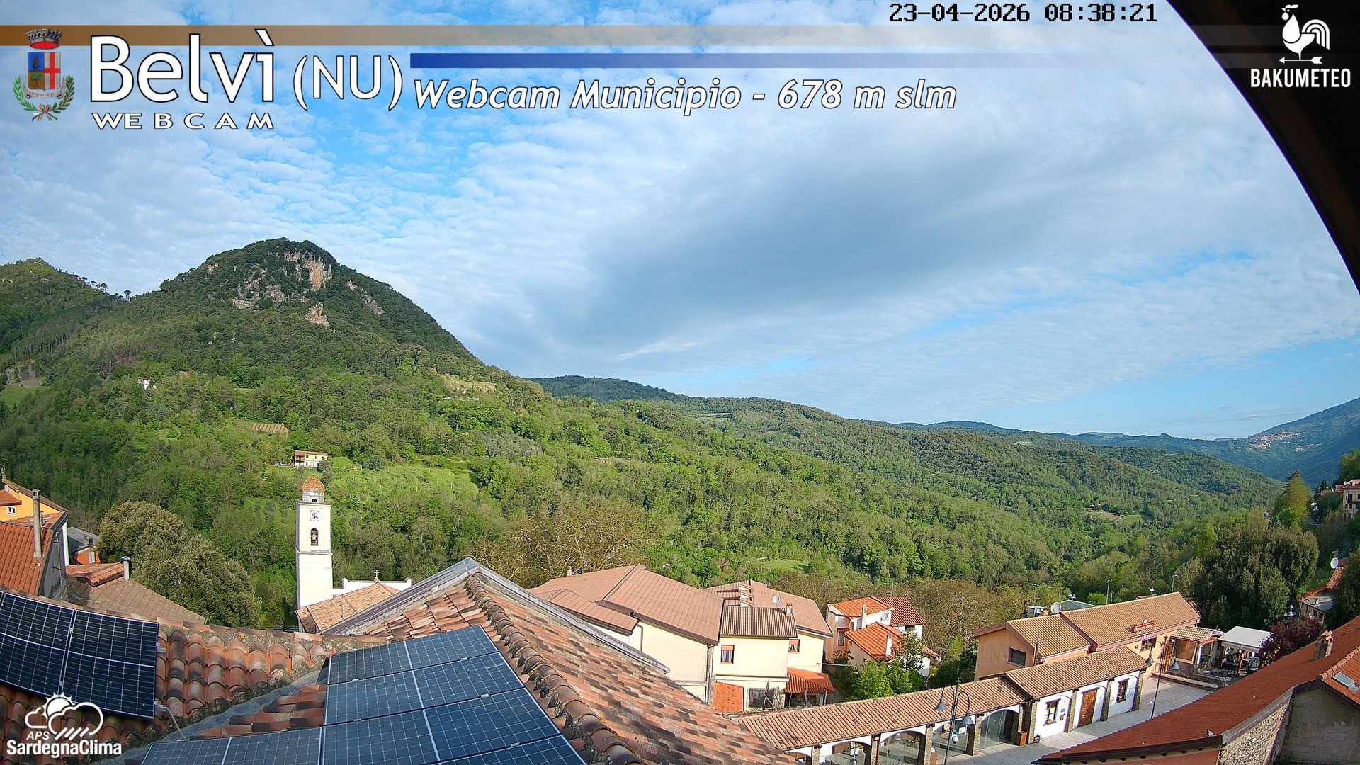 time-lapse frame, Belvi Municipio webcam
