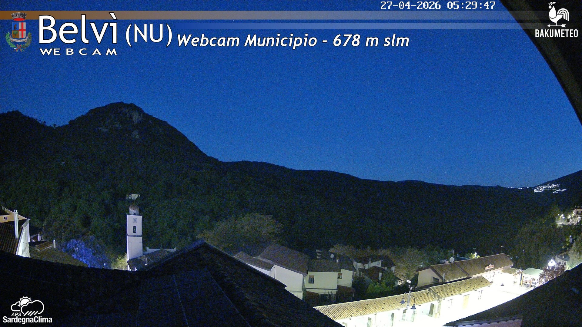 time-lapse frame, Belvi Municipio webcam