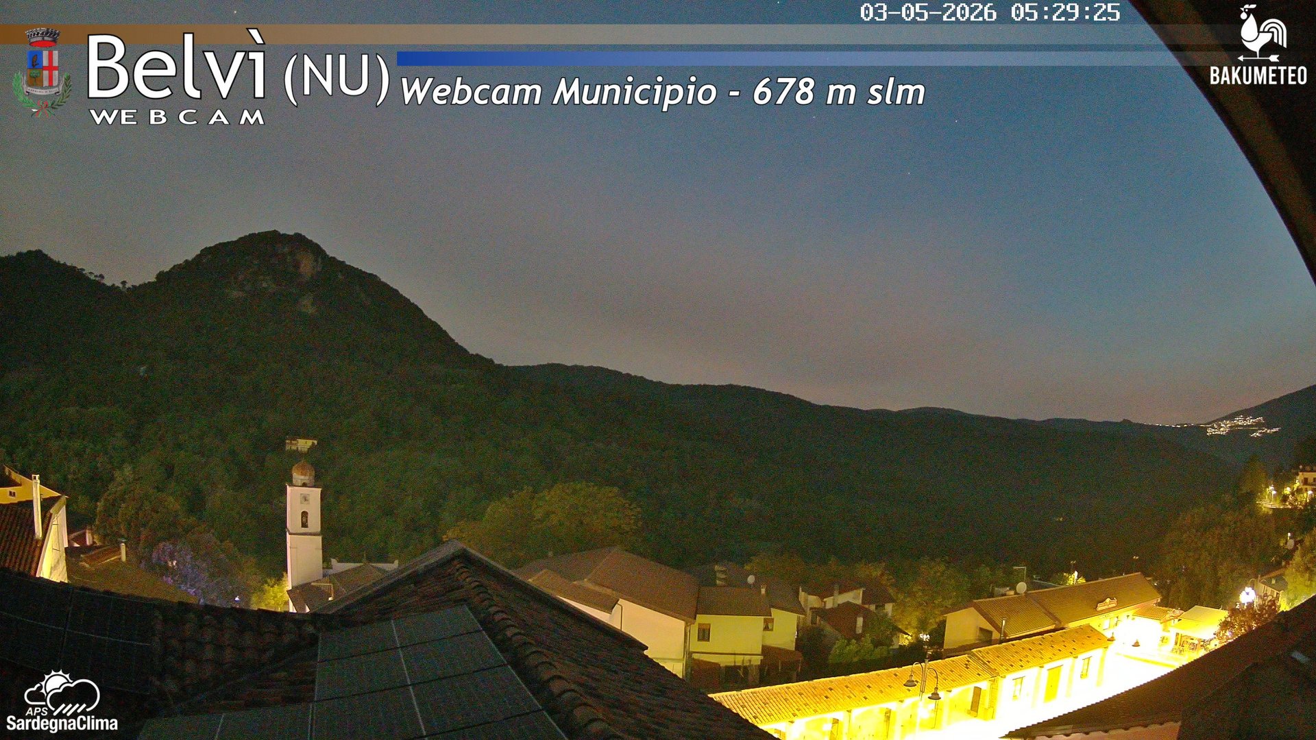 time-lapse frame, Belvi Municipio webcam
