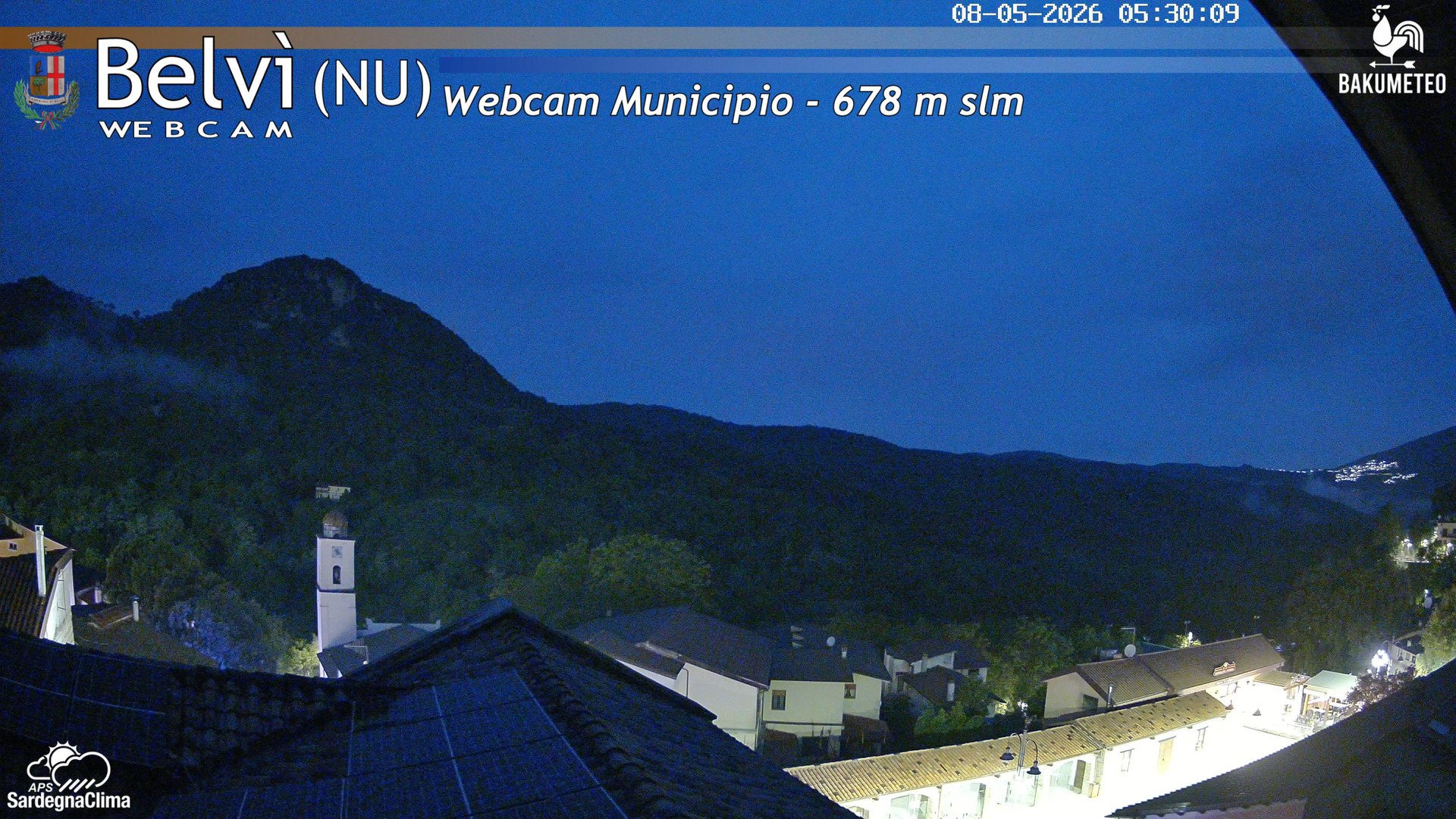 time-lapse frame, Belvi Municipio webcam
