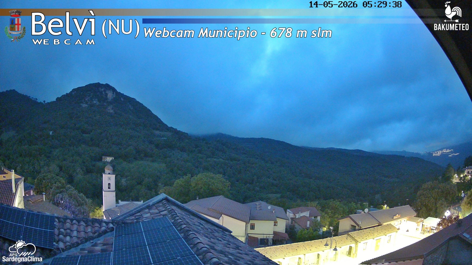time-lapse frame, Belvi Municipio webcam