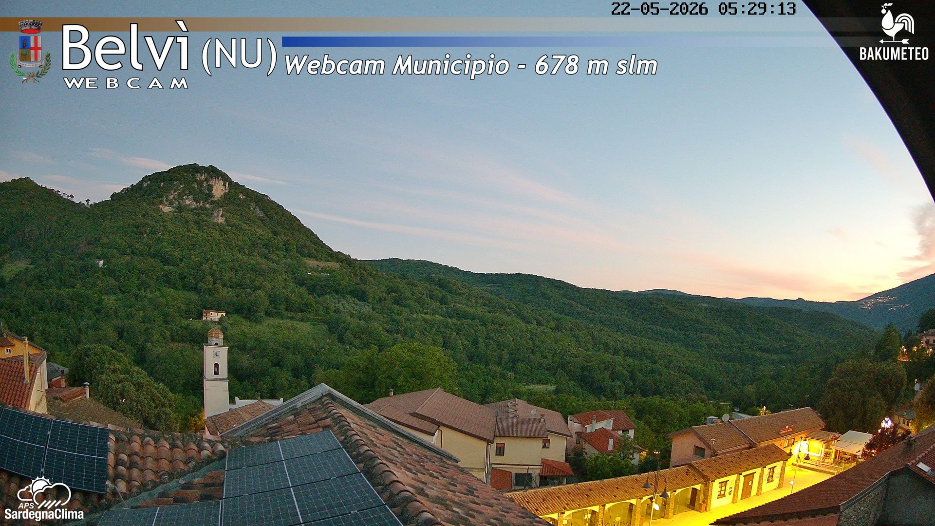 time-lapse frame, Belvi Municipio webcam