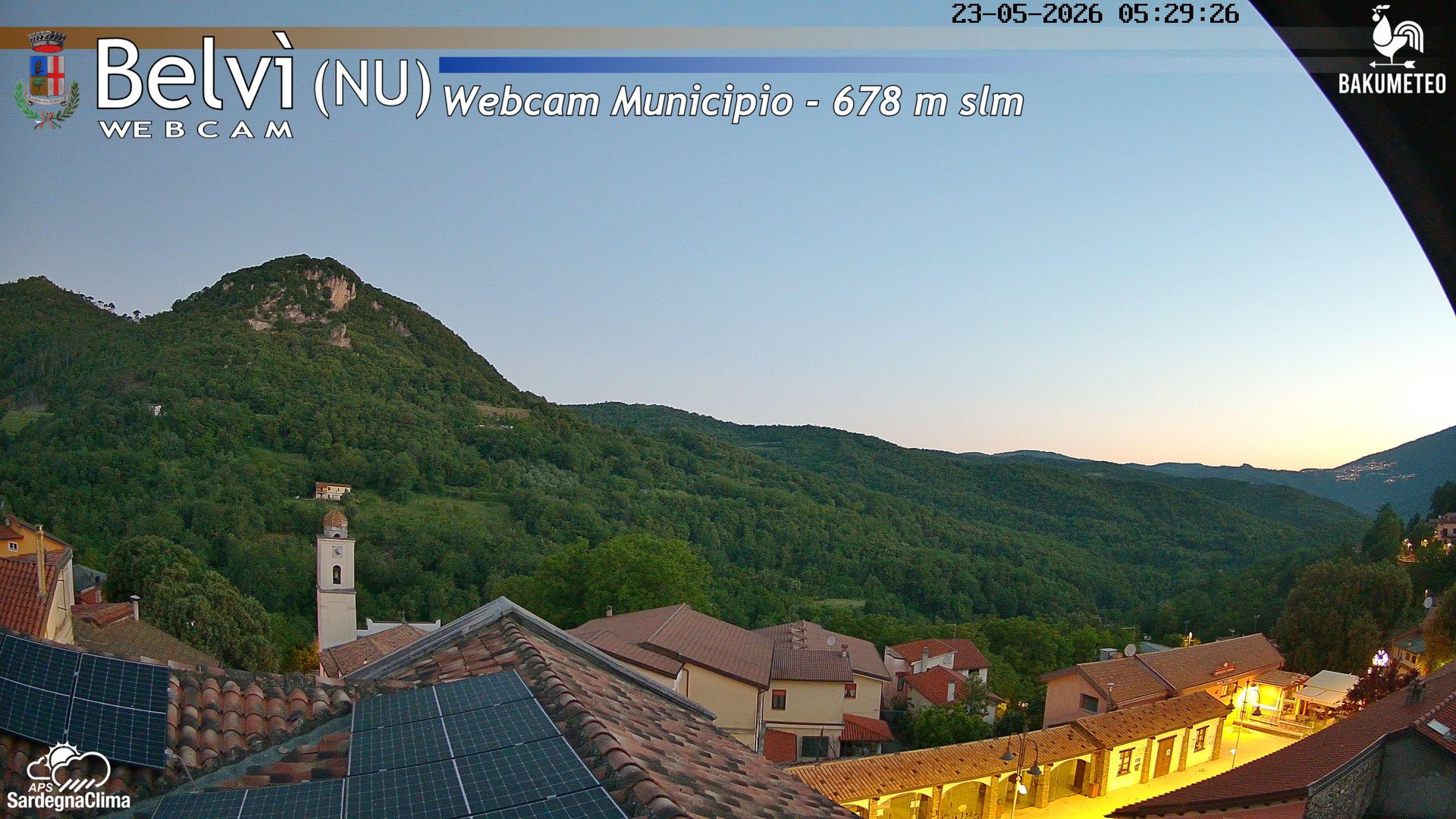 time-lapse frame, Belvi Municipio webcam