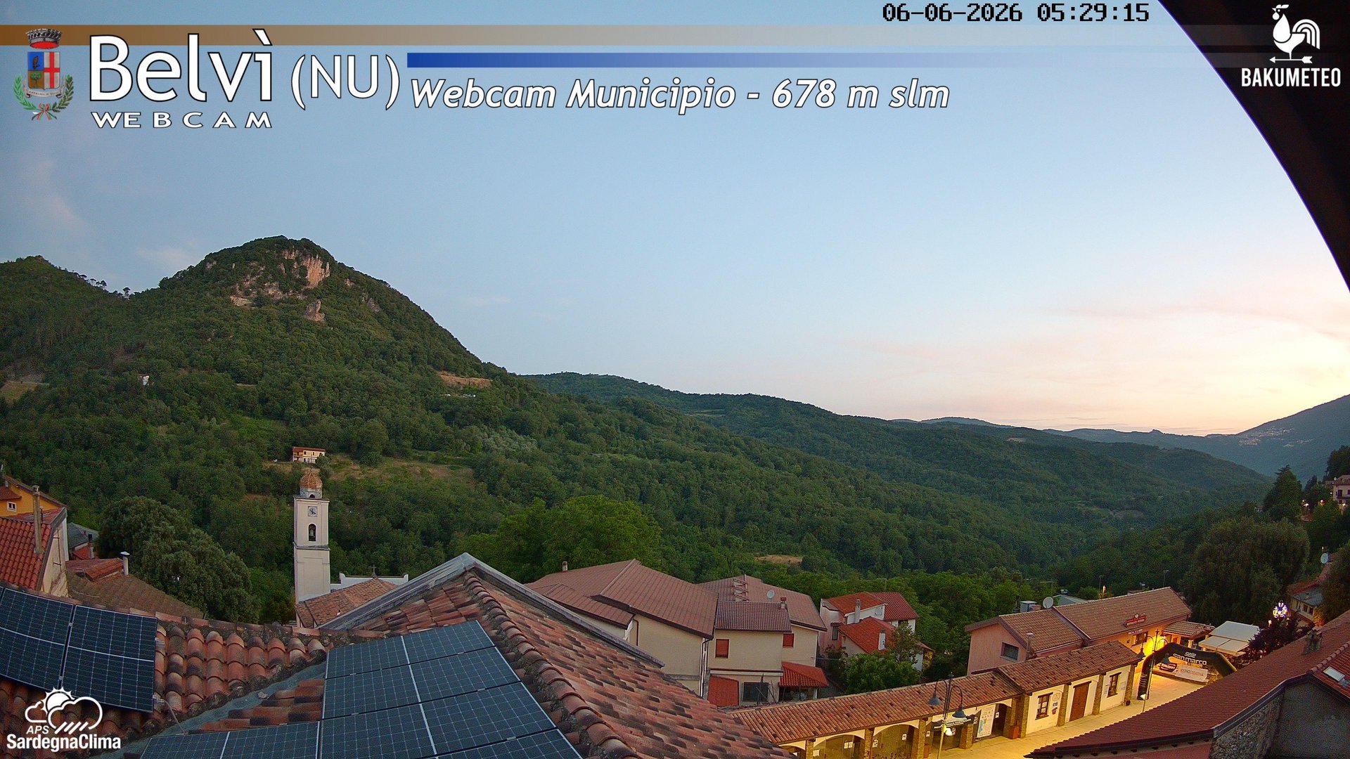 time-lapse frame, Belvi Municipio webcam