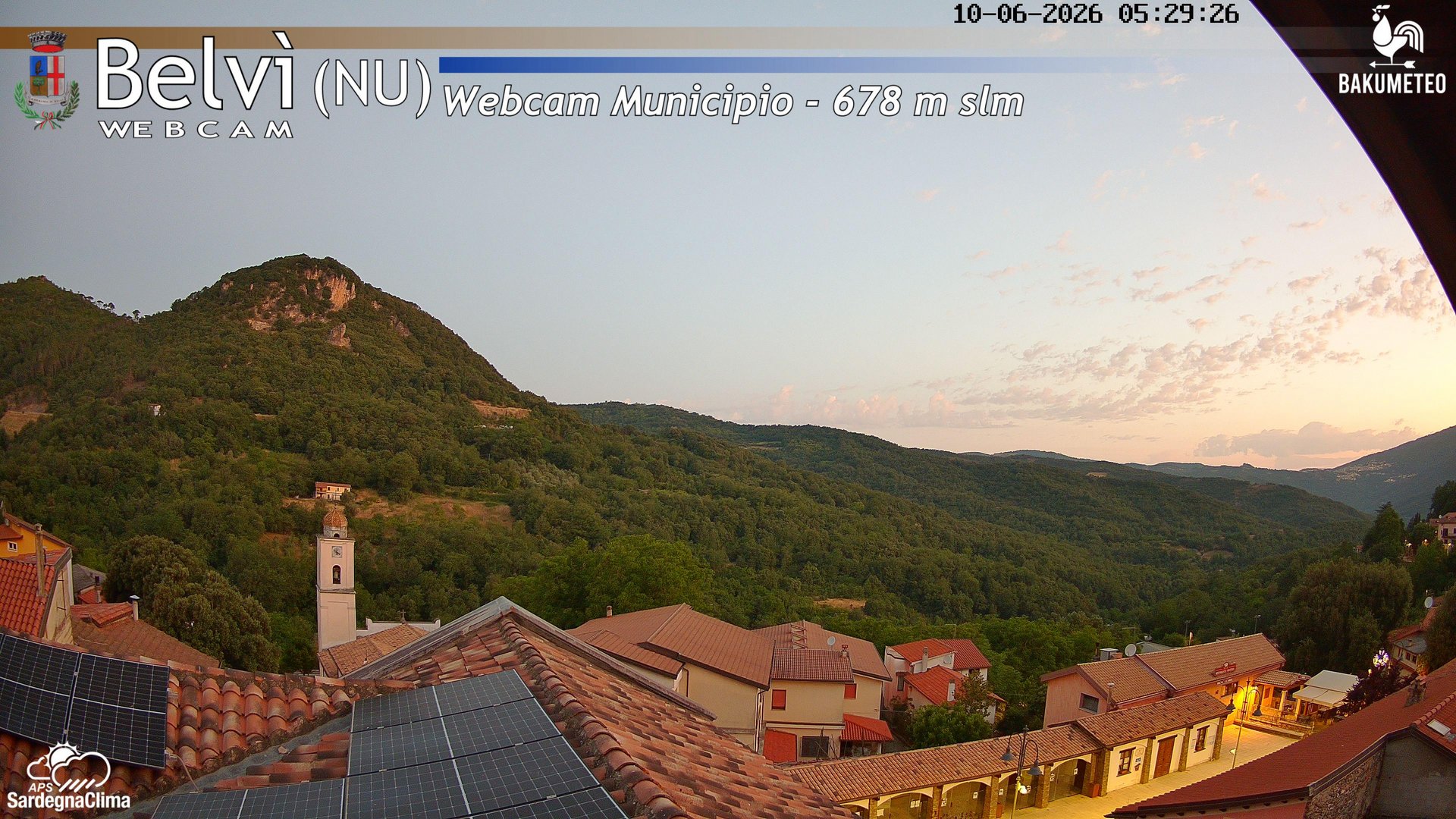 time-lapse frame, Belvi Municipio webcam