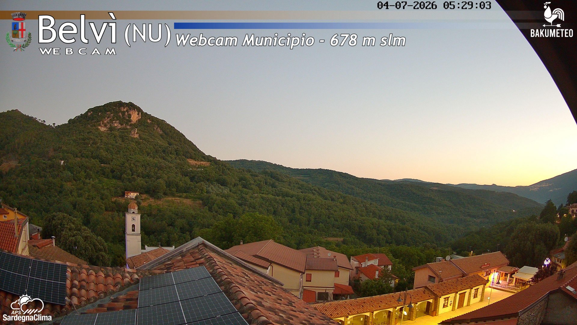 time-lapse frame, Belvi Municipio webcam