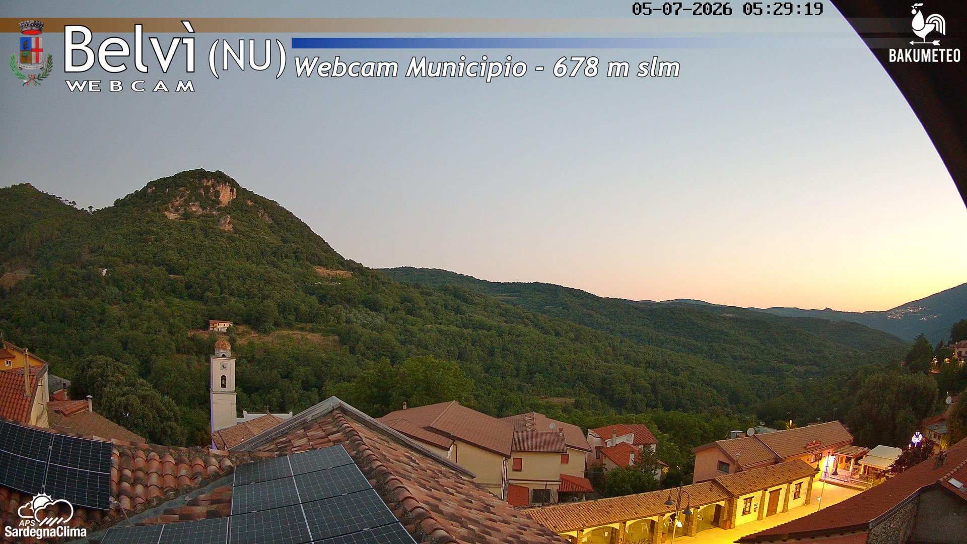 time-lapse frame, Belvi Municipio webcam