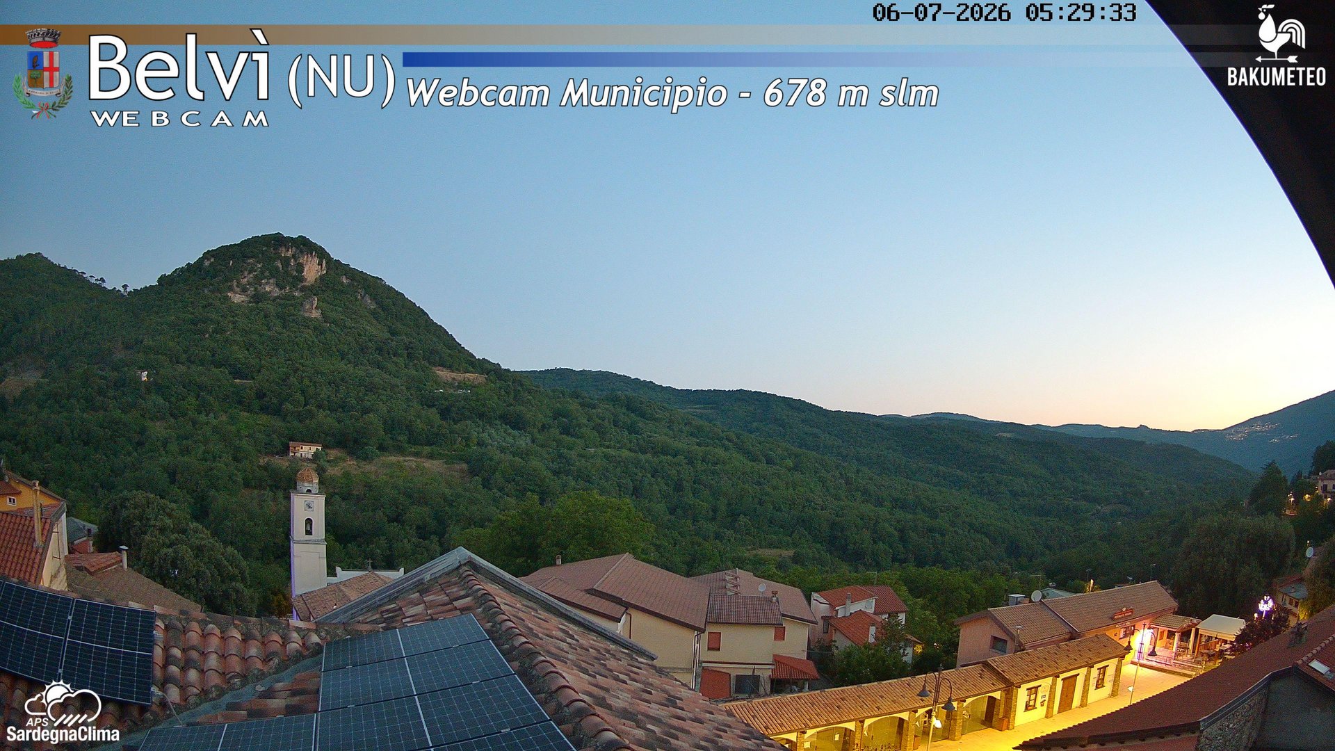 time-lapse frame, Belvi Municipio webcam