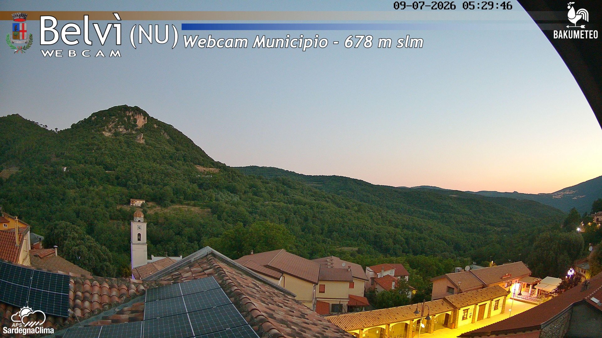 time-lapse frame, Belvi Municipio webcam