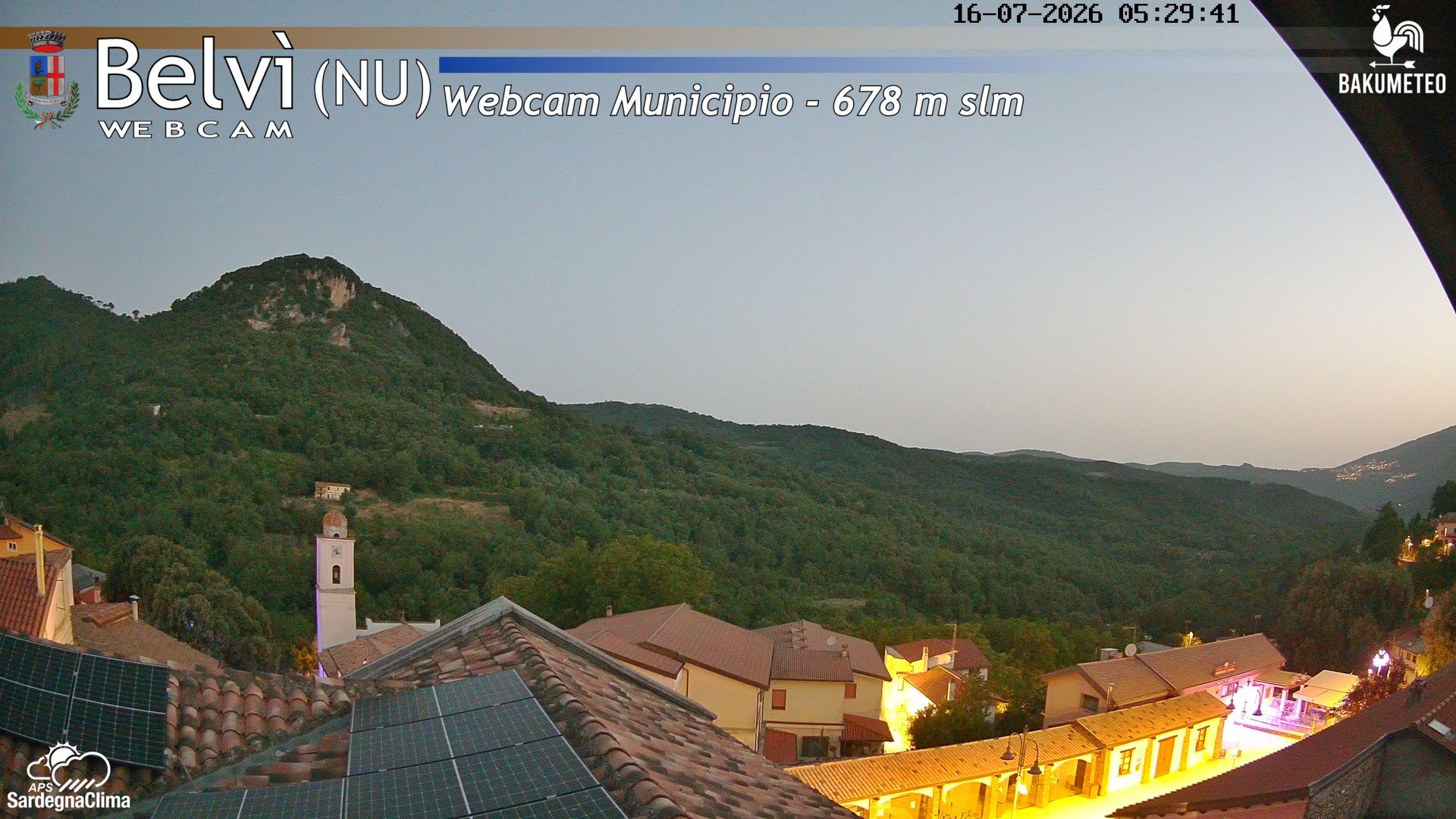 time-lapse frame, Belvi Municipio webcam