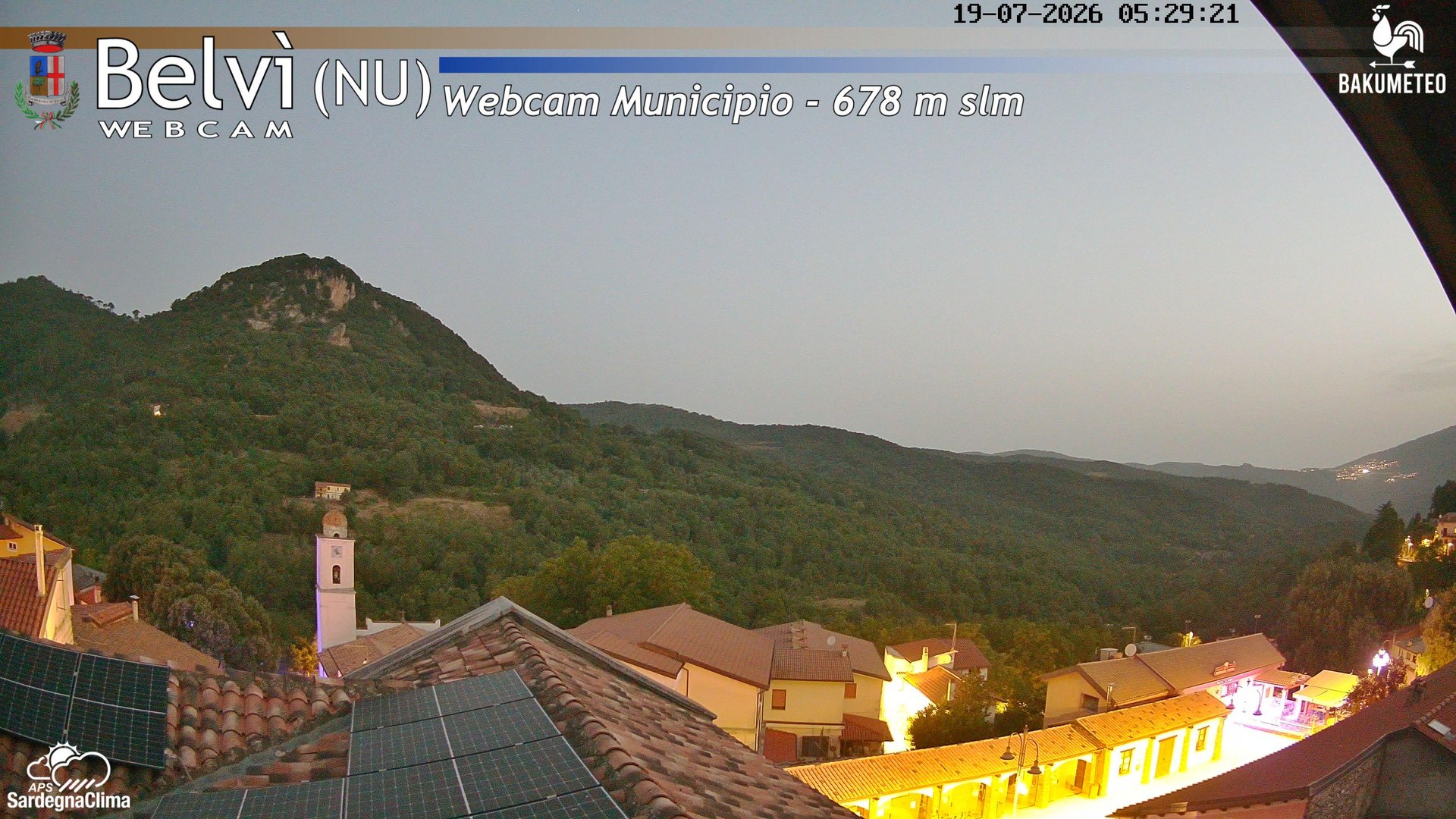 time-lapse frame, Belvi Municipio webcam